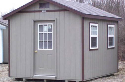 Gray Cottage Shed by Yoder Building Company